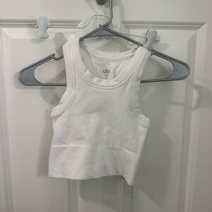 Alo seamless delight high neck bra white size XS